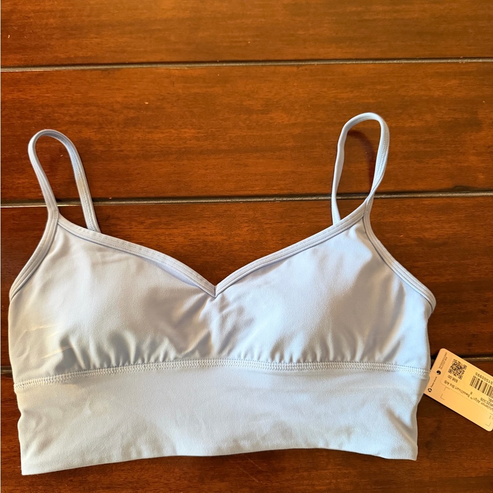 Lululemon Women's Light Blue sweetheart bra  8